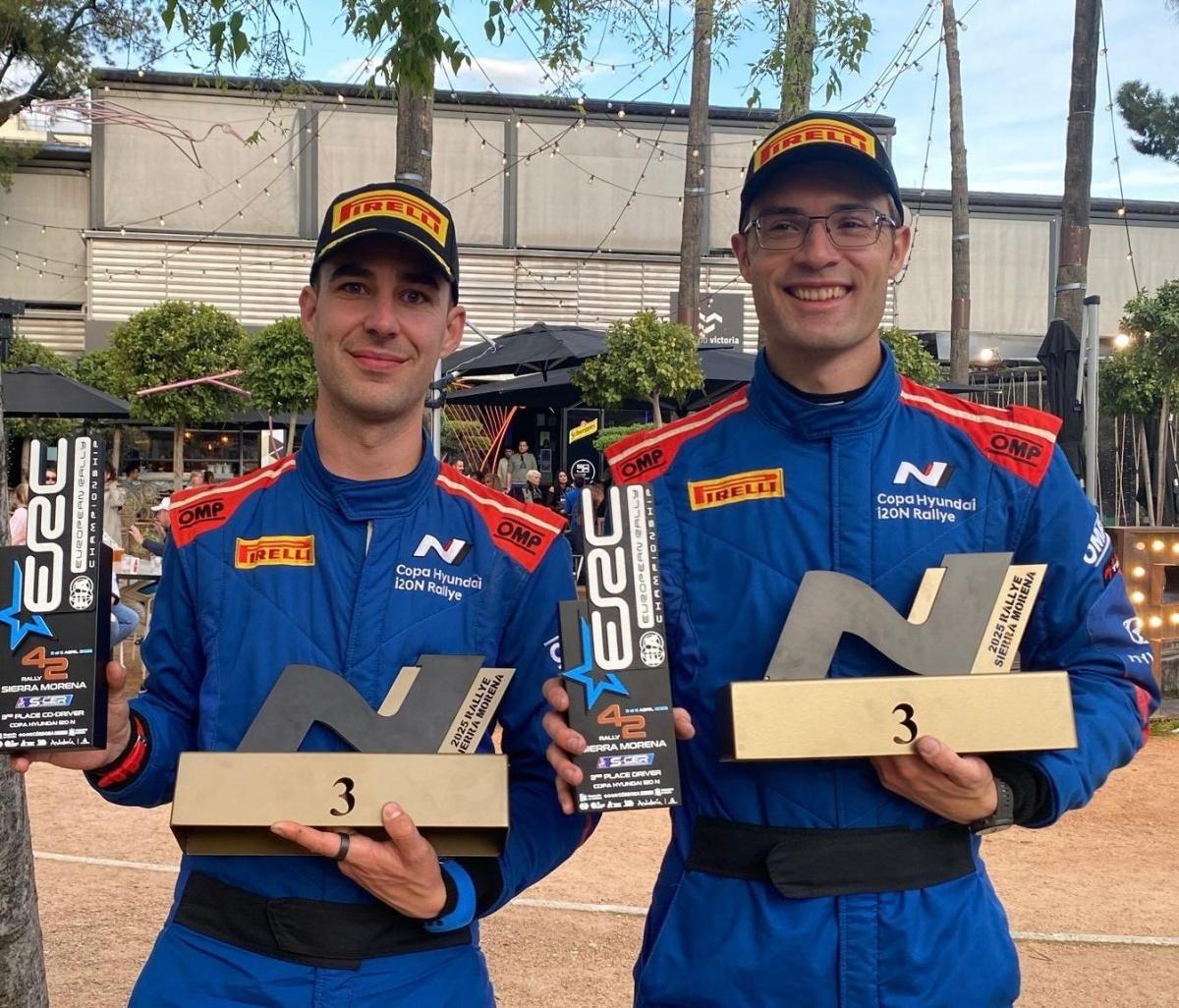Primer pódium de la temporada para el CG Rallye Team tras su tercera plaza en el Sierra Morena