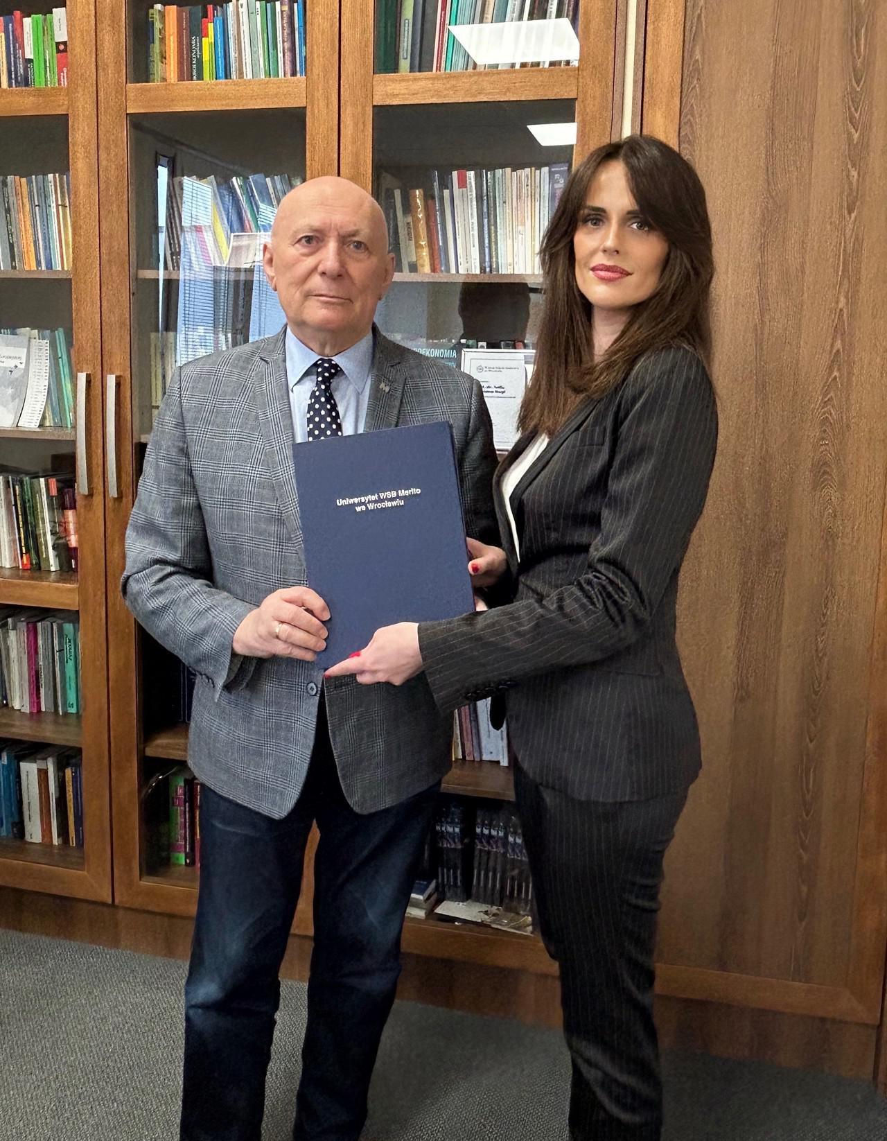 Official cooperation agreement signing with WSB Merito University in Wrocław, Poland, 2024