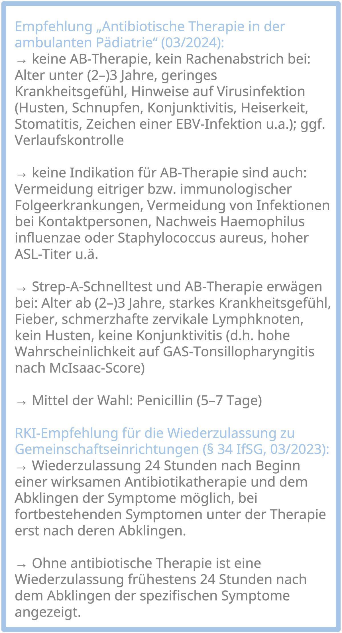 2.9.4 Streptokokken-Angina und Scharlach 2.9.4 Streptokokken-Angina und Scharlach