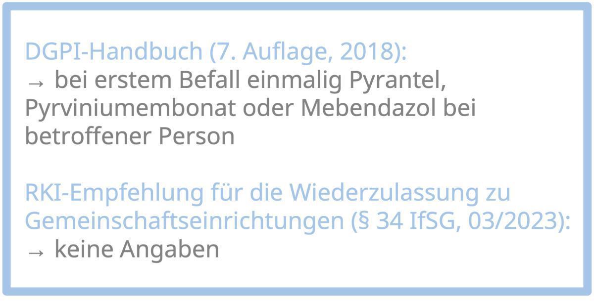 2.9.11 Madenwurmbefall (Oxyuriasis) 2.9.11 Madenwurmbefall (Oxyuriasis)