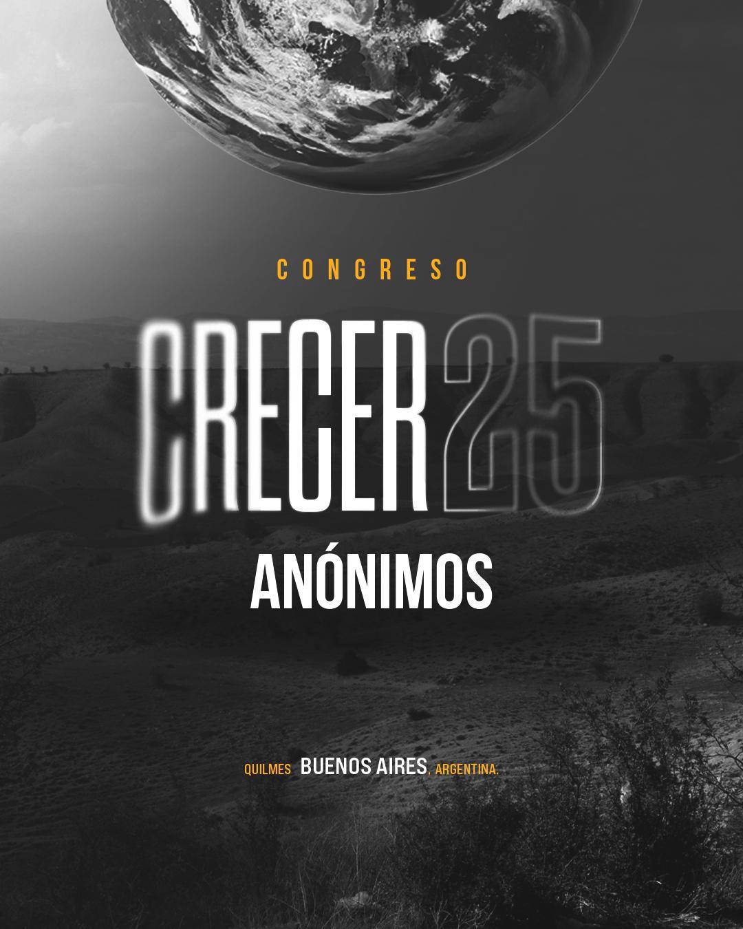 CRECER 25 "Anónimos"