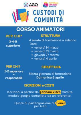 CUSTODI DI COMUNITÀ – corsi di formazione 2025 CUSTODI DI COMUNITÀ – corsi di formazione 2025