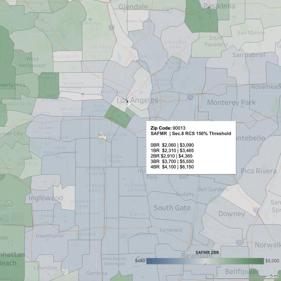 VIZ: HUD FY 2025 Small Area Fair Market Rents (SAFMR) - Sec.8 RCS 150% Threshold