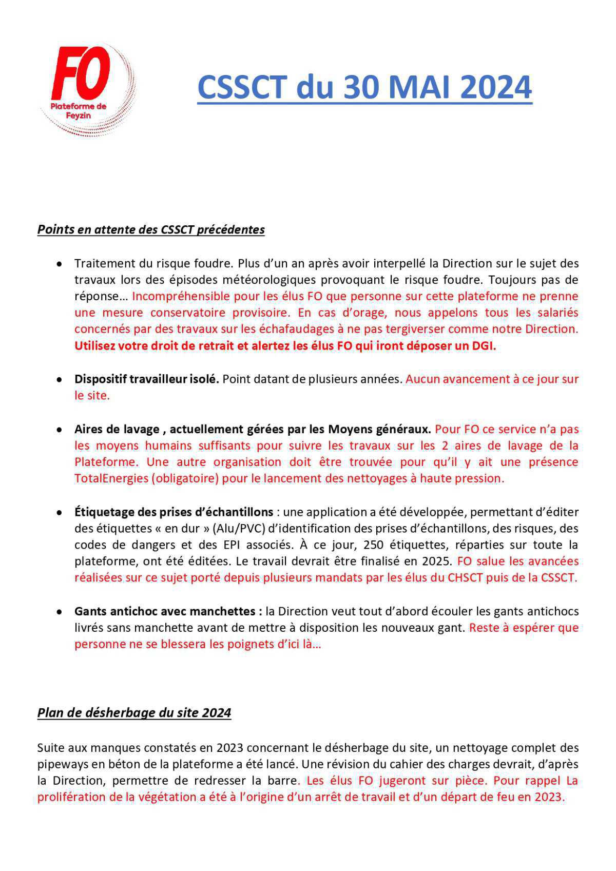 TRACT CSSCT Mai 2024