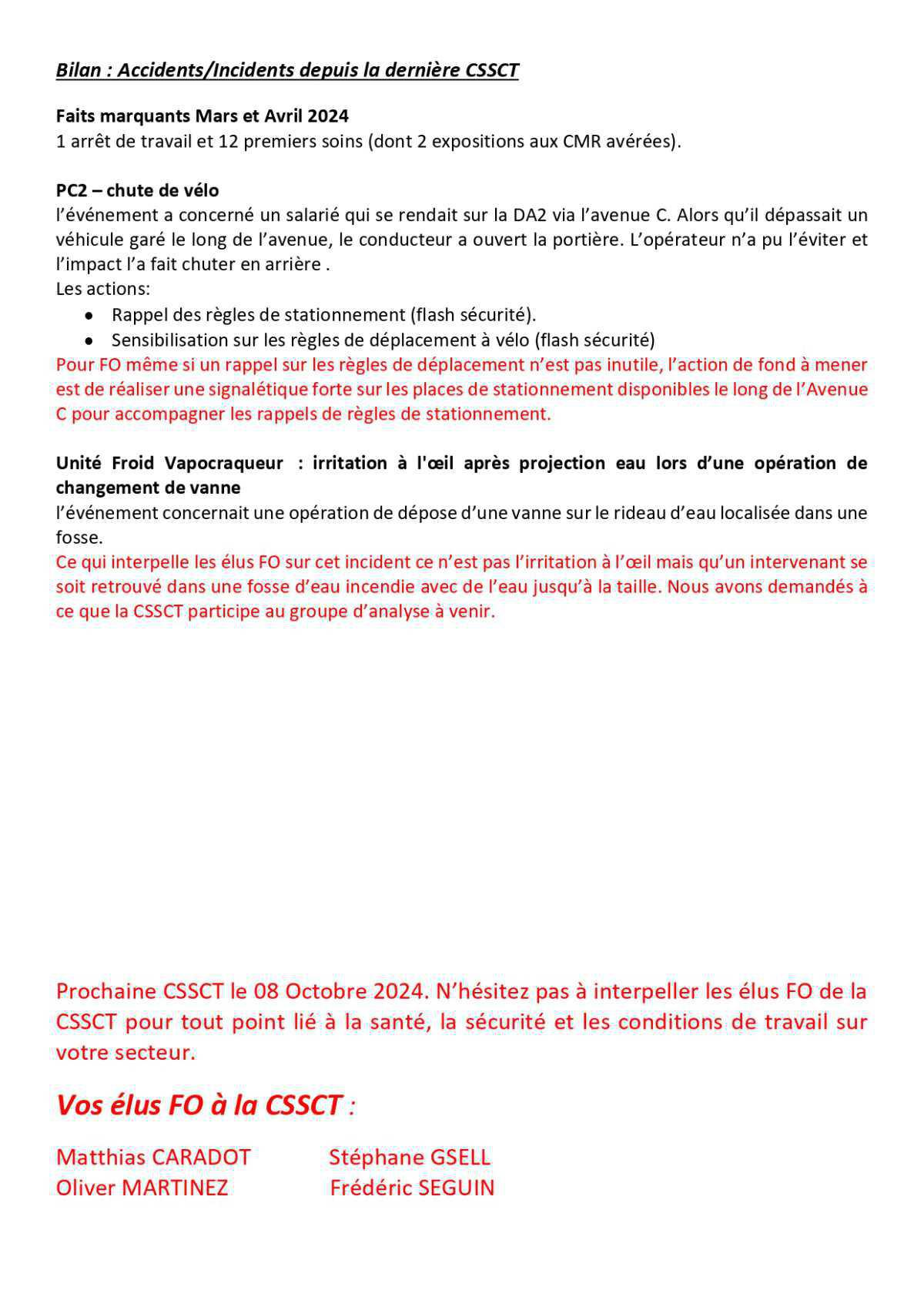 TRACT CSSCT Mai 2024