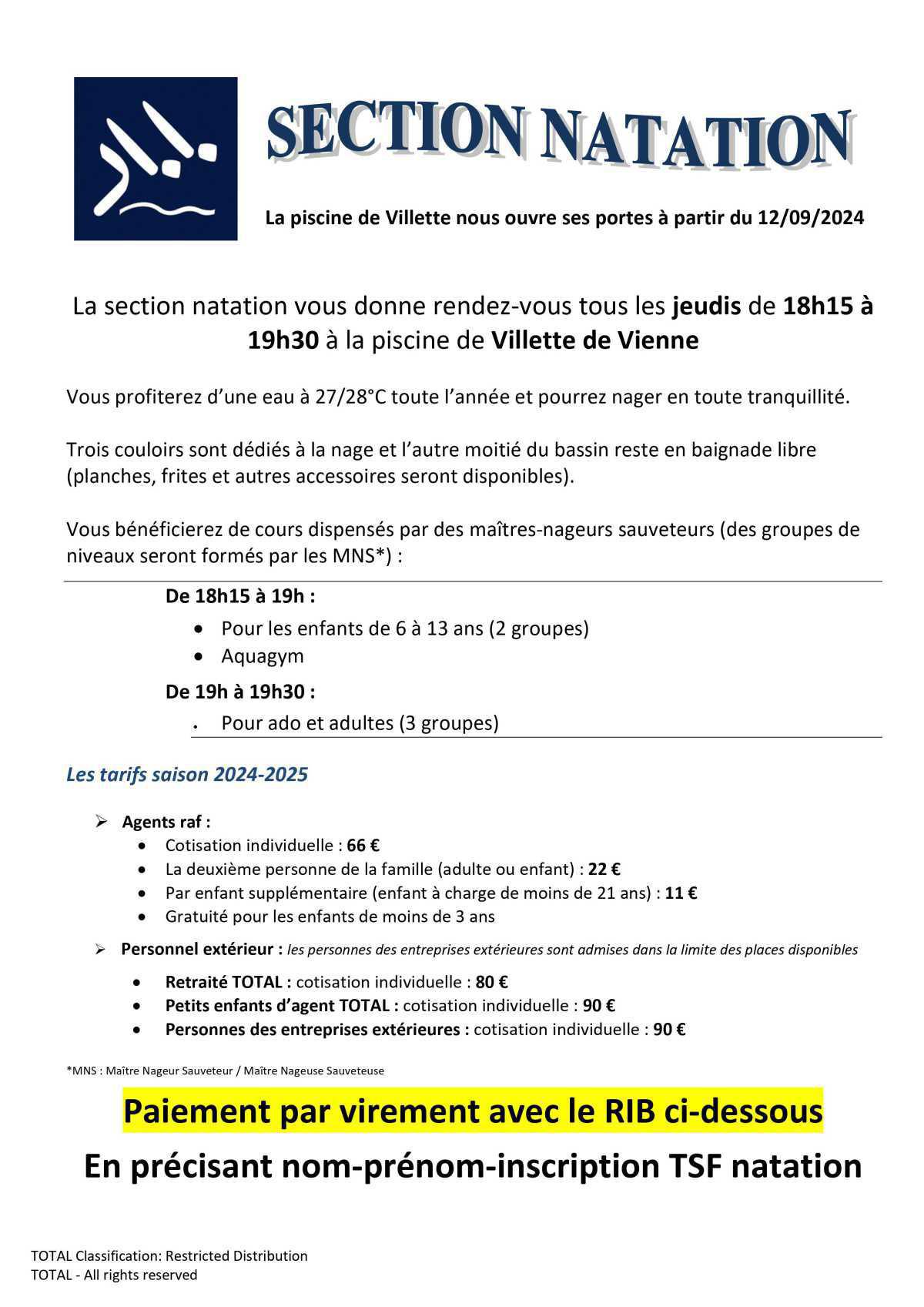 Section Natation