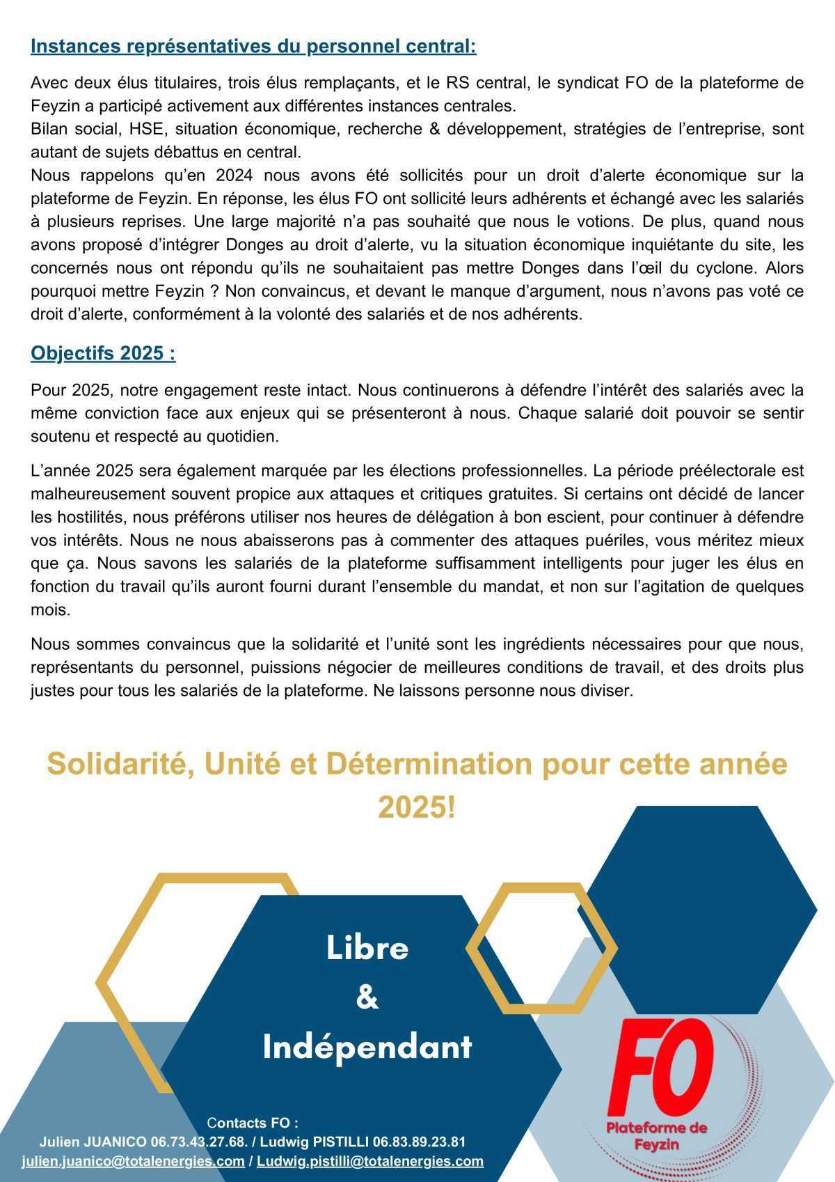Bilan année 2024