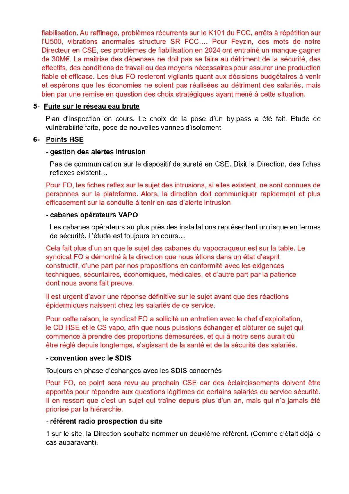 Tract CSE février 2025