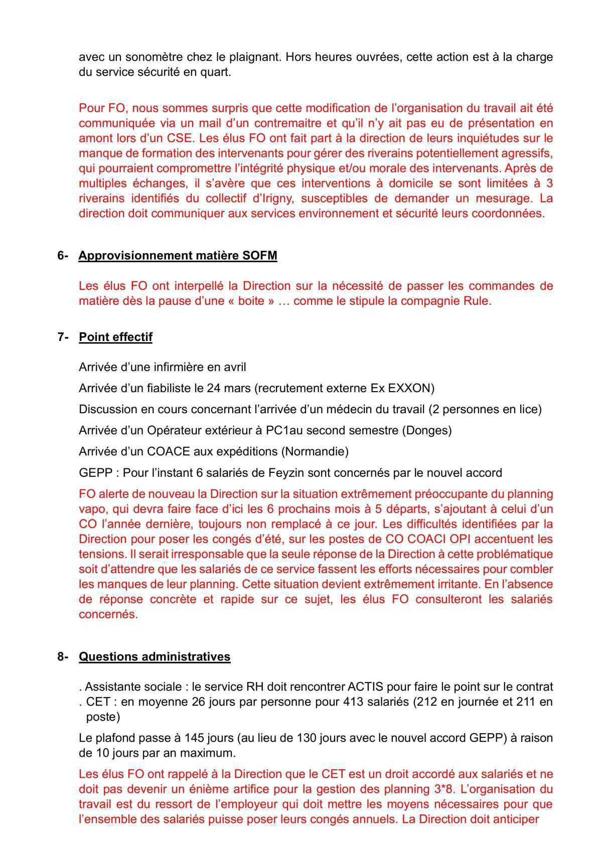 Tract CSE mars 2025