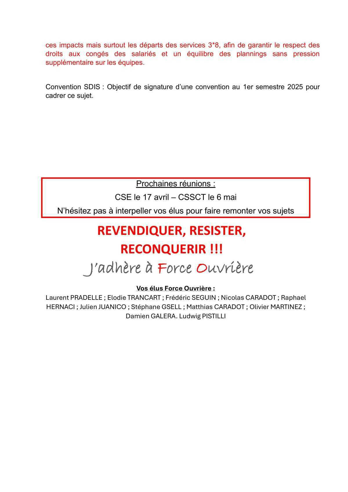 Tract CSE mars 2025