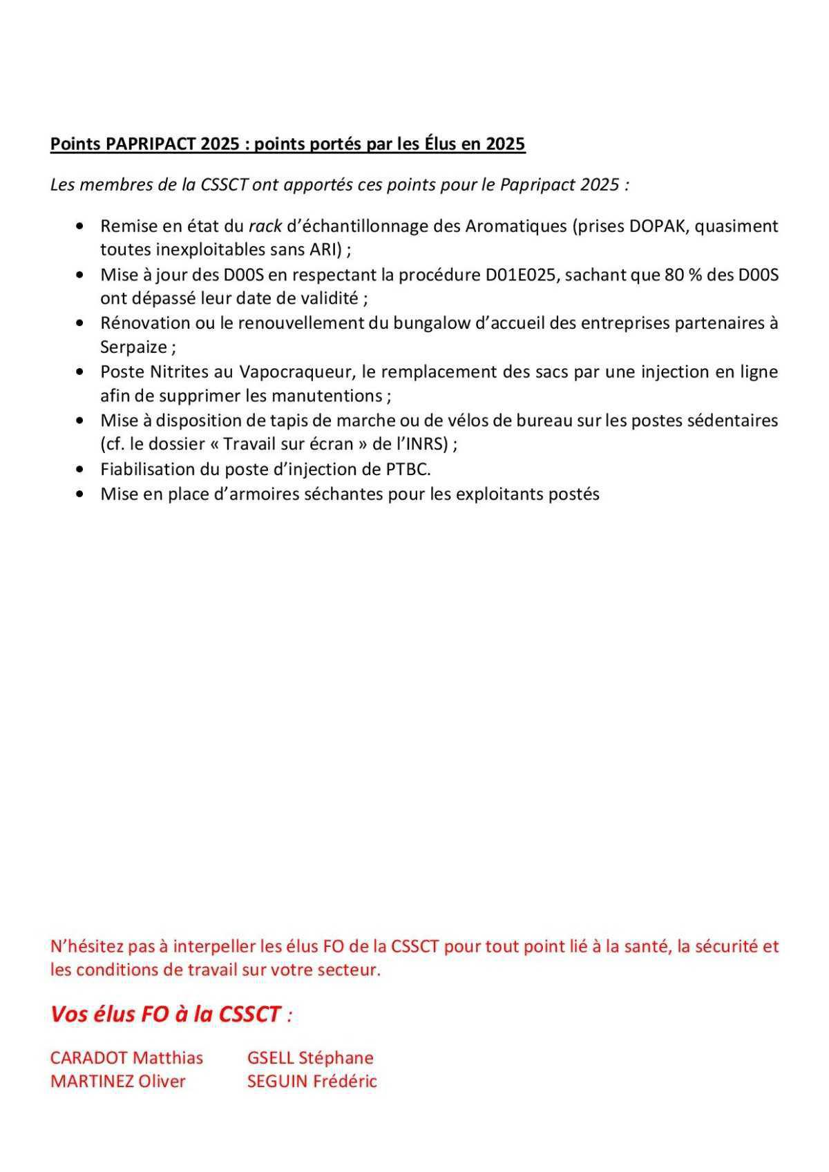 CSSCT Mars 2025 seconde partie