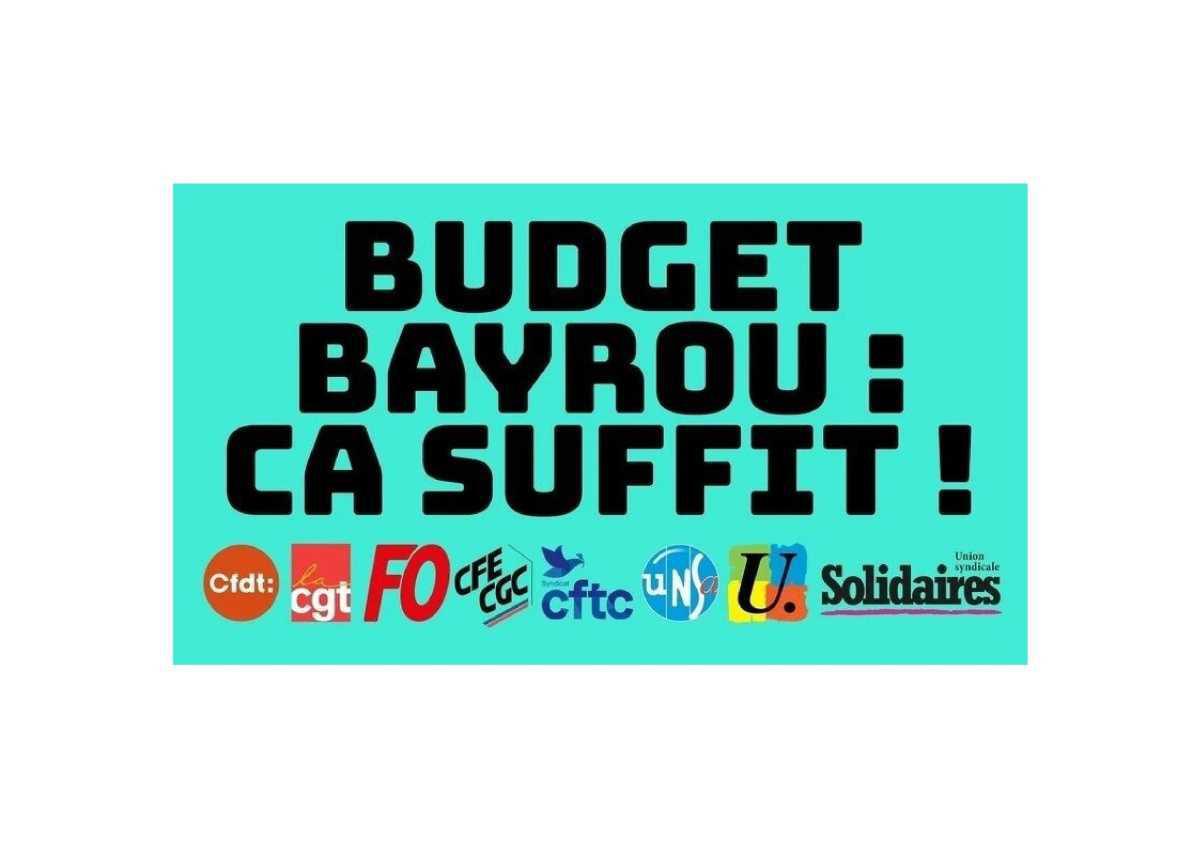 Pétition intersyndicale contre le Budget Bayrou