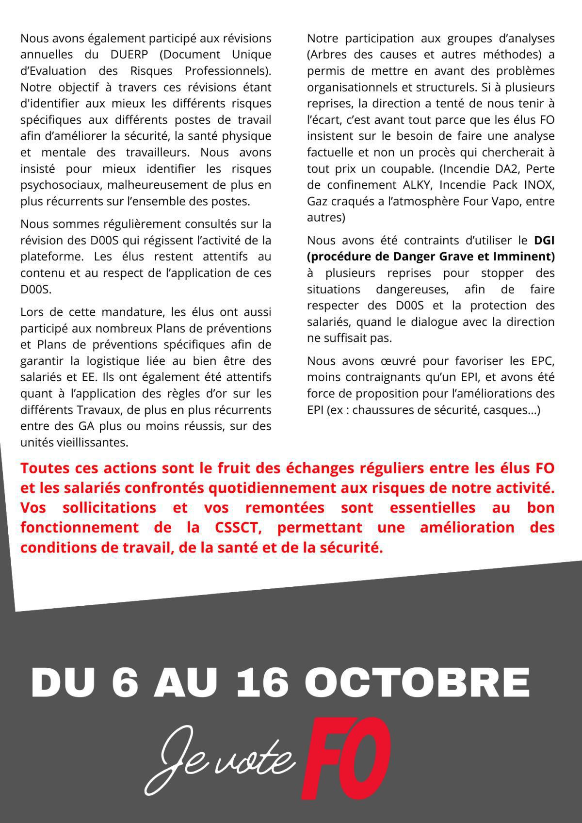 Bilan CSSCT 2022 -2025