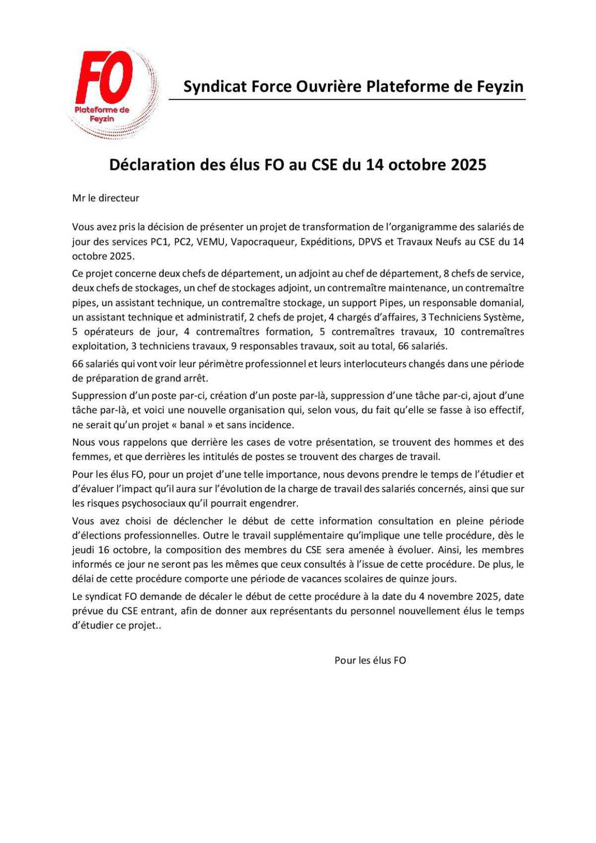 Tract CSE Octobre 2025