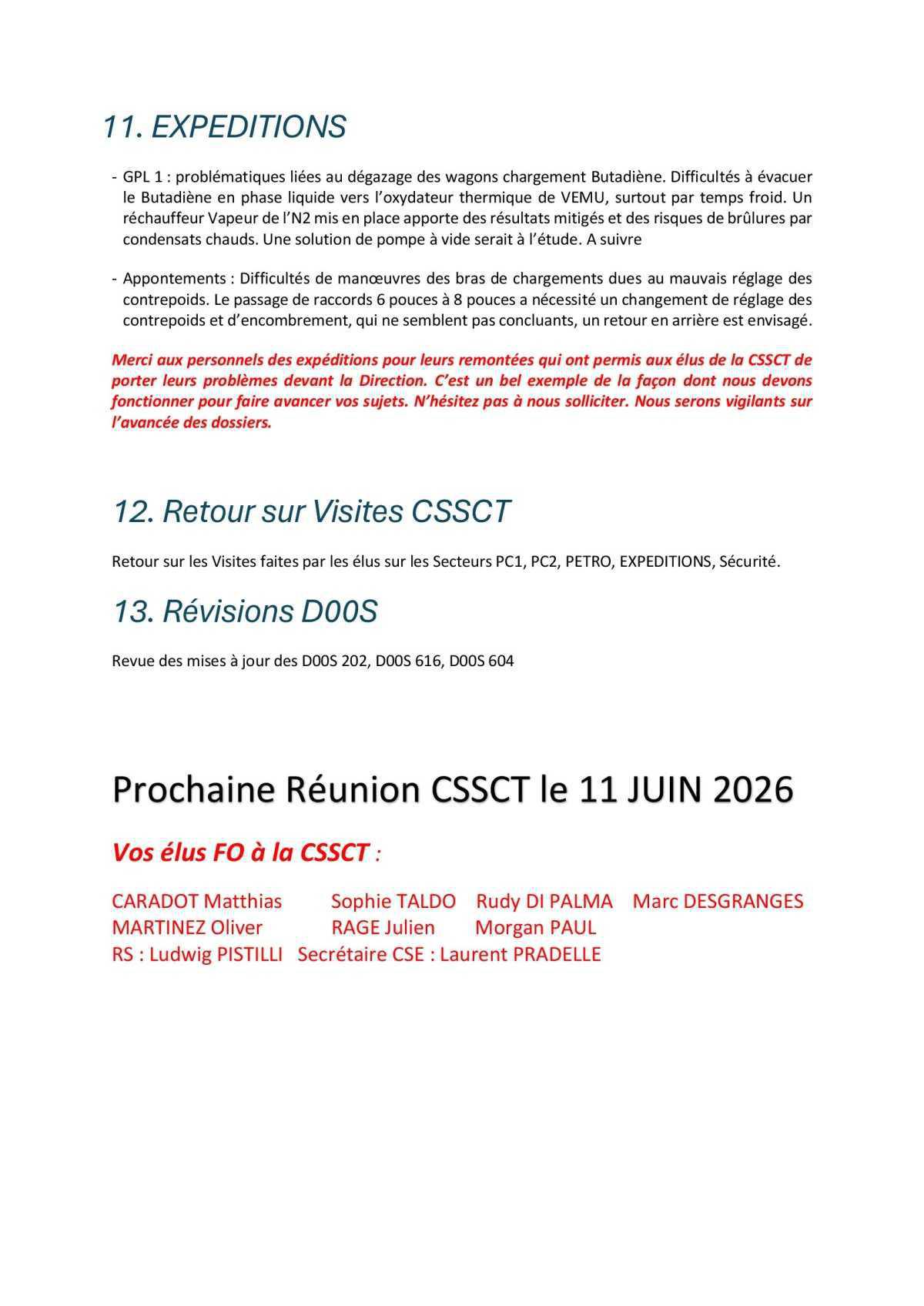 CSSCT mars 2026