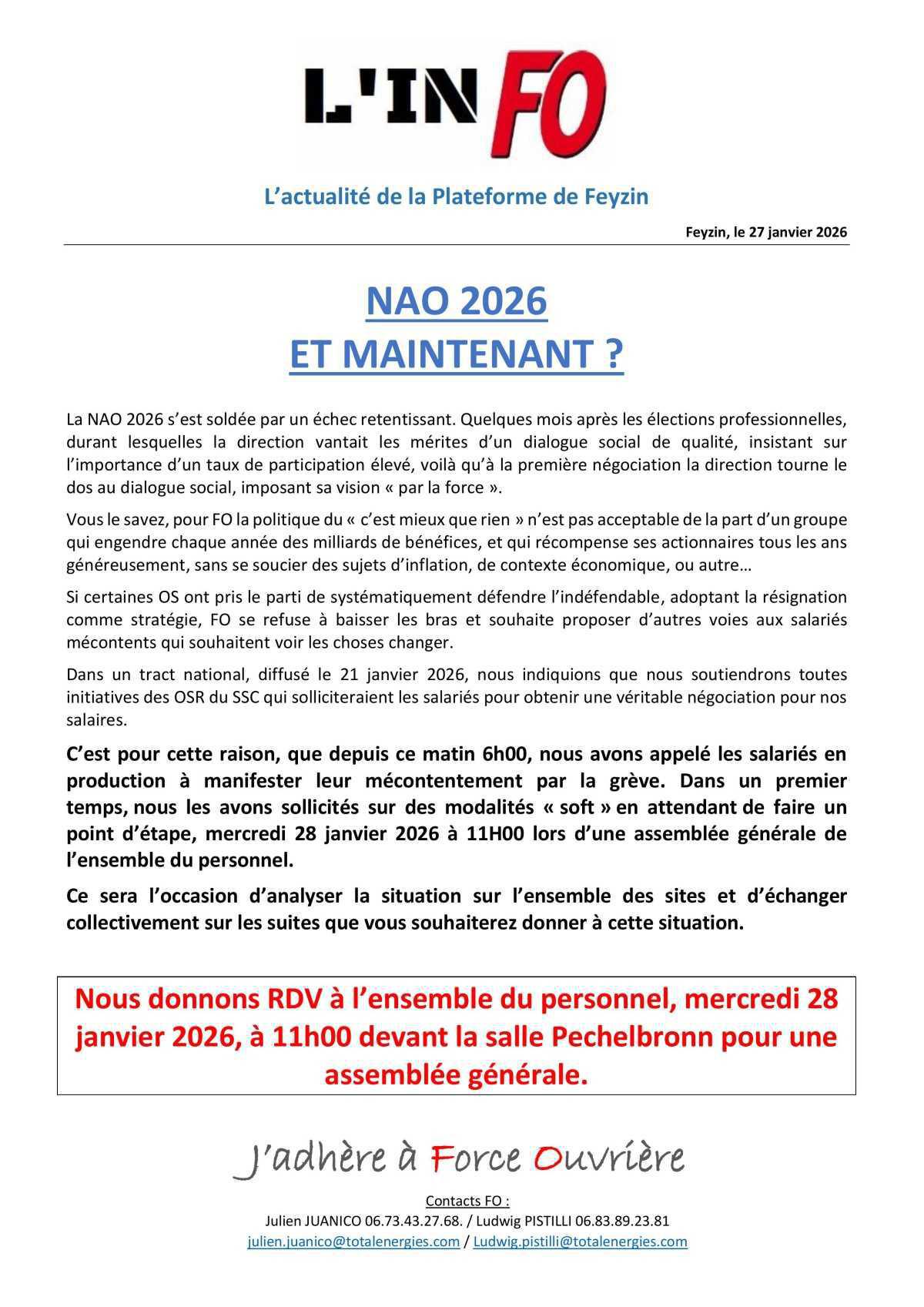 NAO 2026, et maintenant?