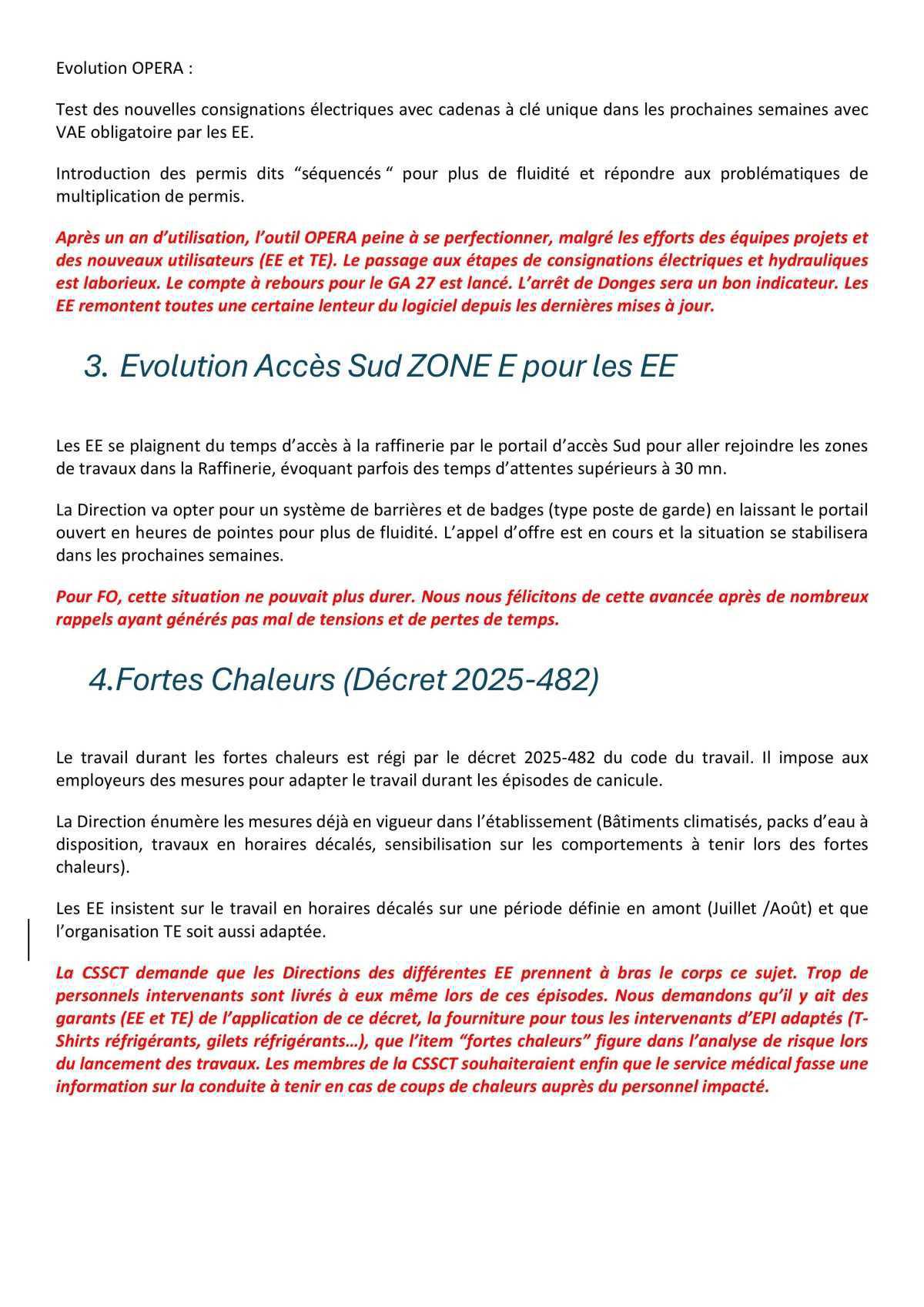 CSSCT élargie du 27 Janvier 2026