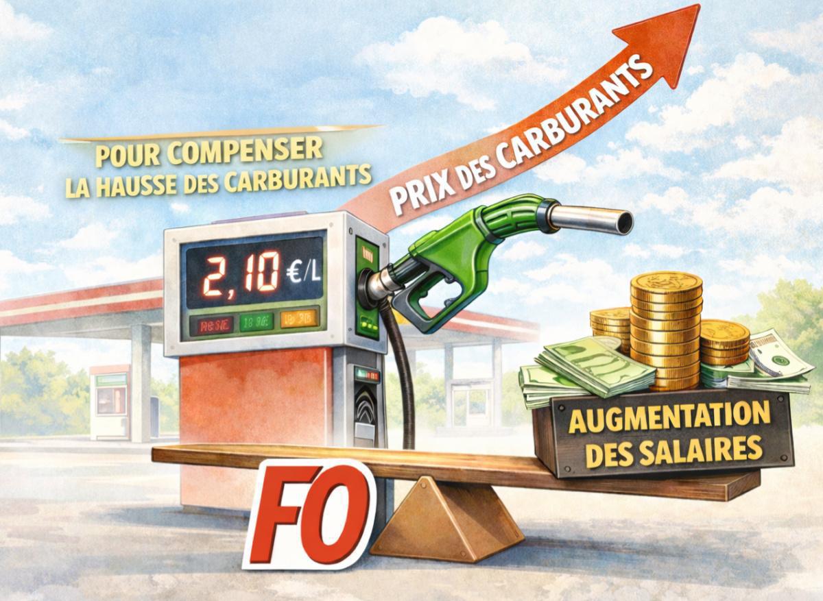 Augmentation des prix du carburant, FO revendique des mesures adaptées