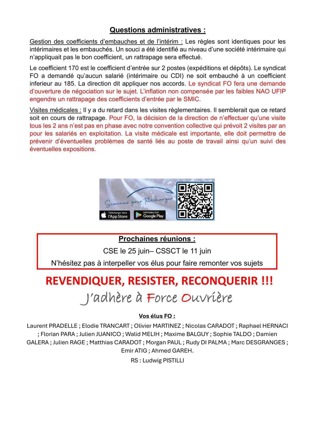 Tract CSE mai 2026