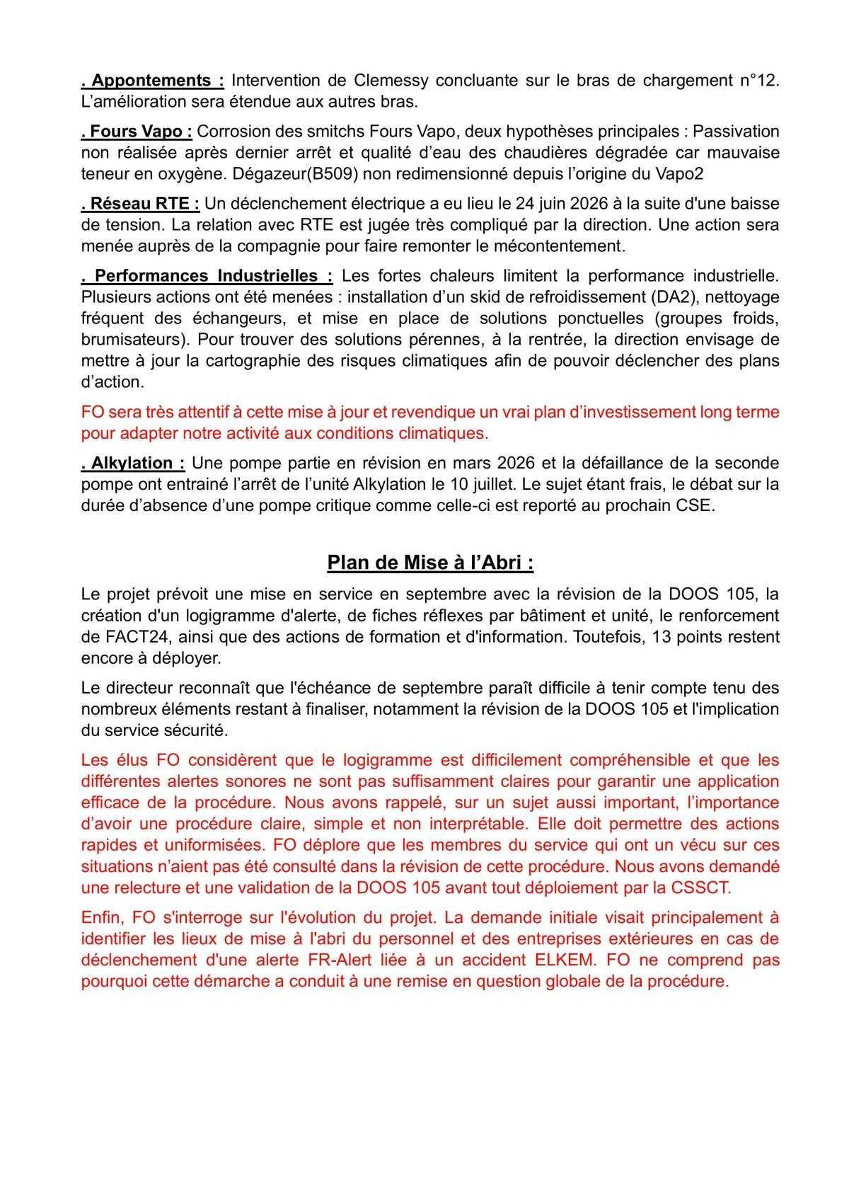 Tract CSE juillet 2026