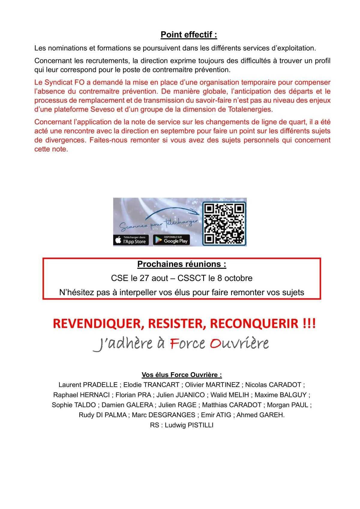 Tract CSE juillet 2026