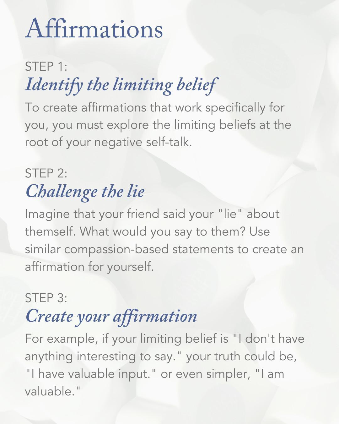 How to Write an Affirmation