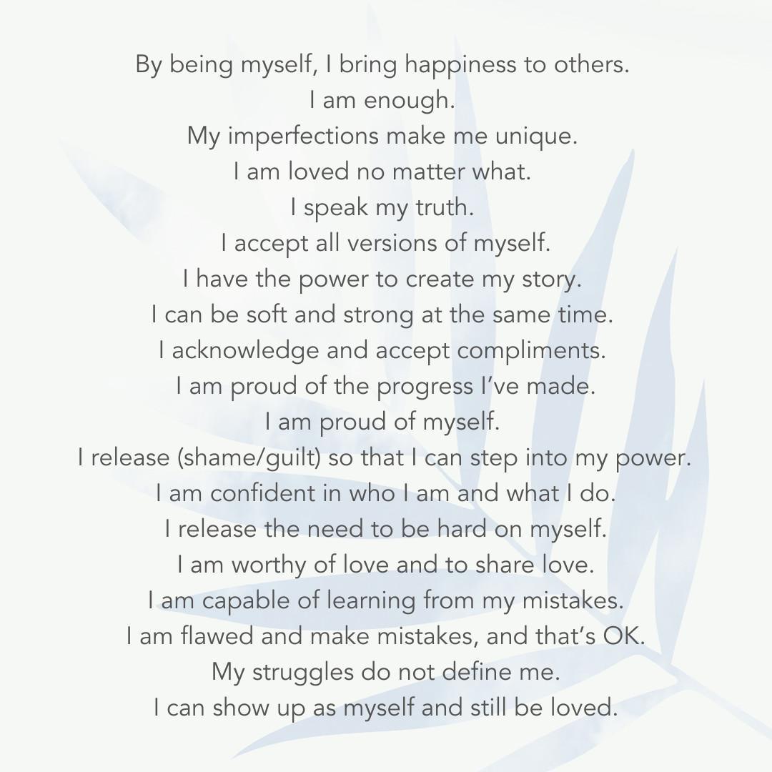 Affirmations for Increasing Confidence and Self Love Affirmations for Increasing Confidence and Self Love