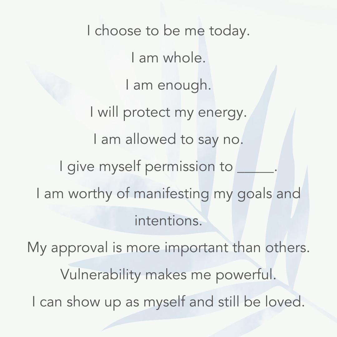 Affirmations for Authenticity Affirmations for Authenticity
