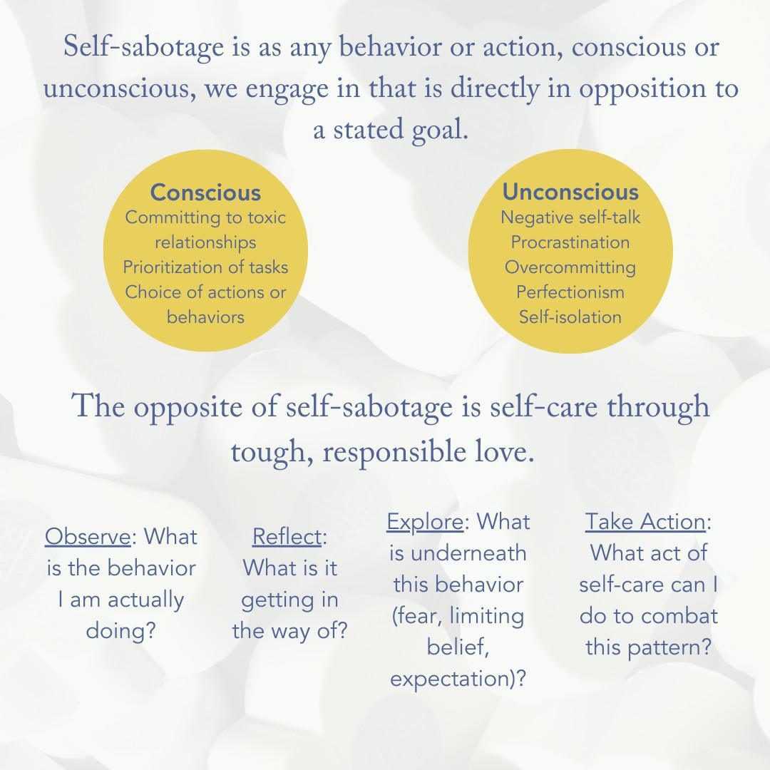 From Dr. Frock's Desk: Overcoming Self-Sabotage