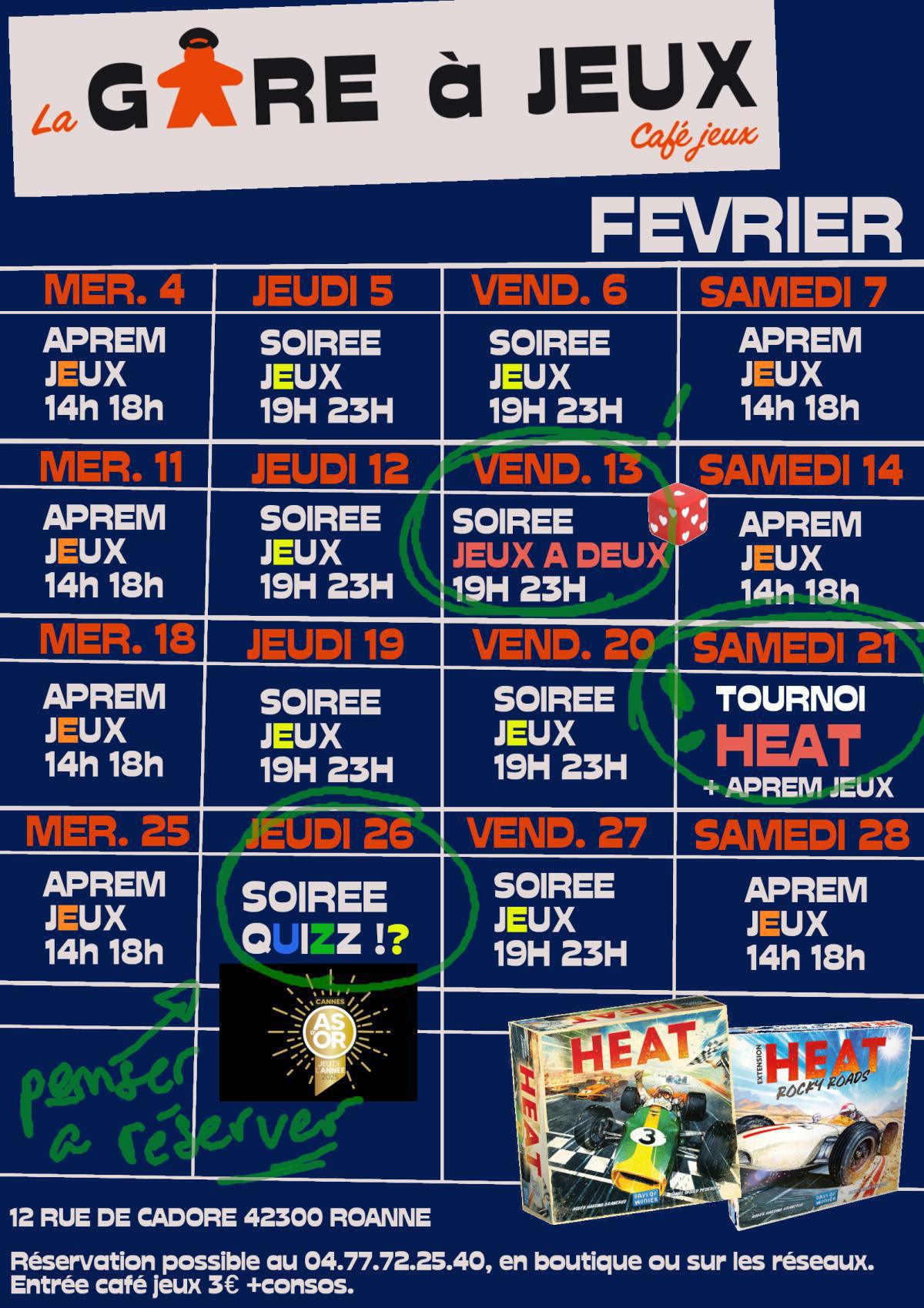 ON FAIT QUOI EN FEVRIER ...?