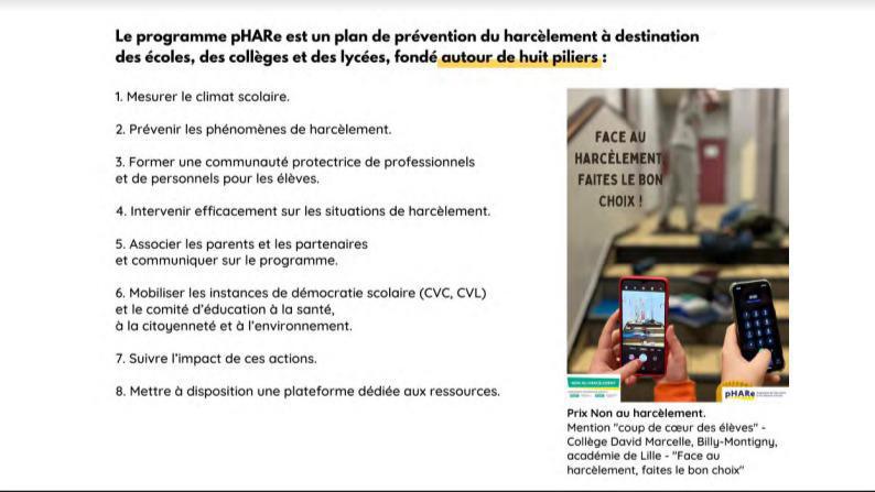L'avis et les demandes de la FCPE concernant le harcèlement
