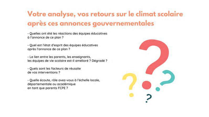 L'avis et les demandes de la FCPE concernant le harcèlement