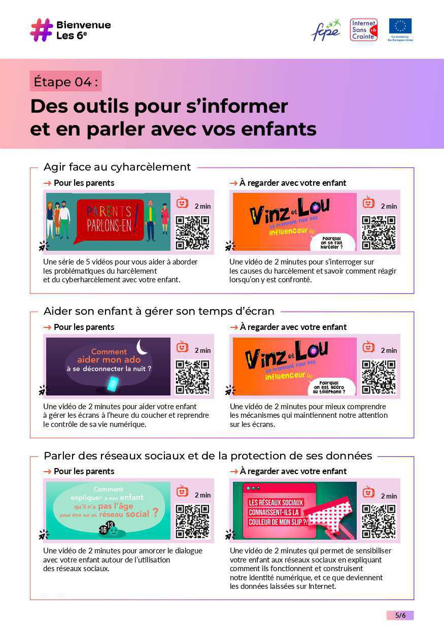 Le smartphone, mise en place du Kit famille pour sa bonne utilisation