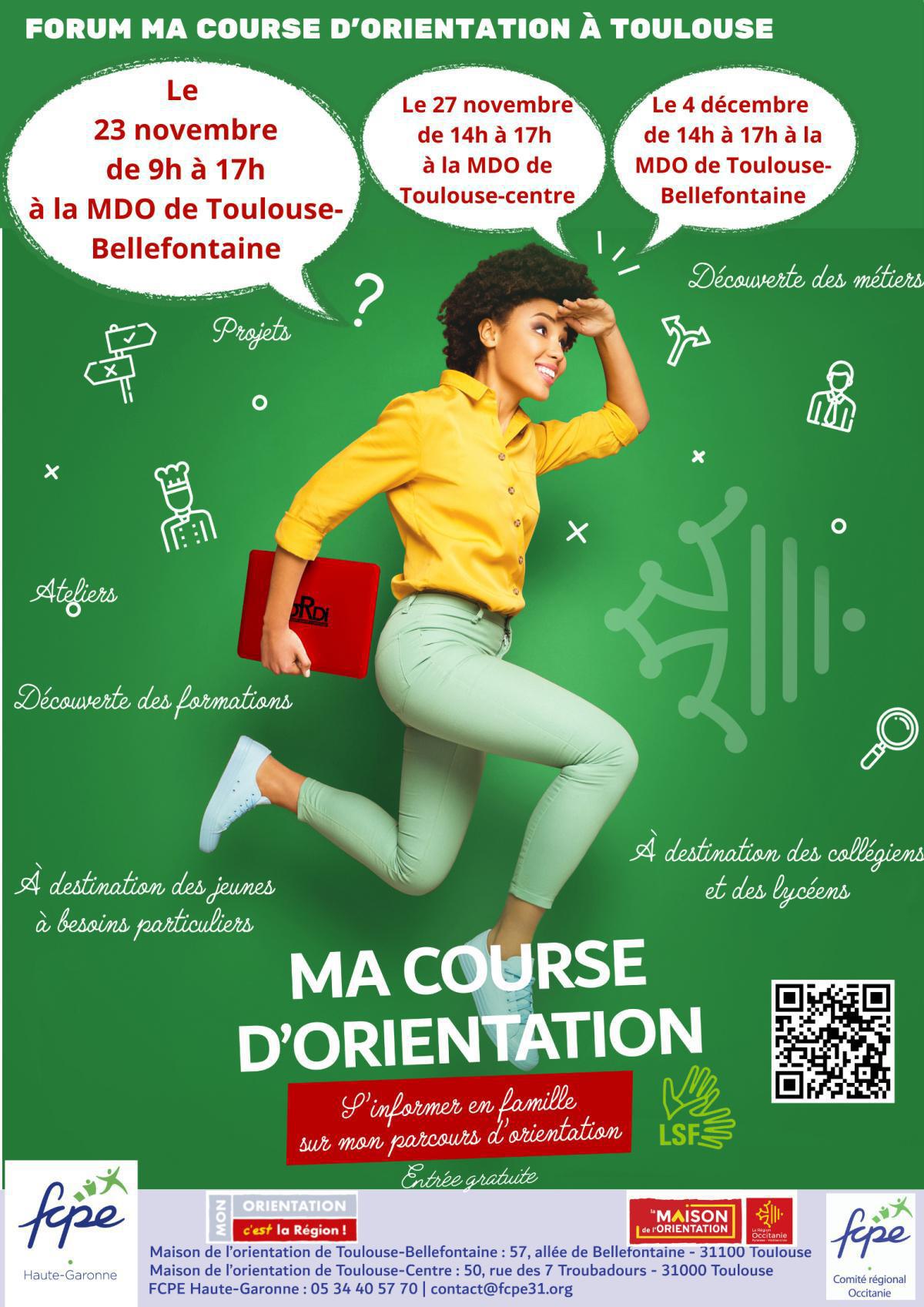 6eme FORUM "Ma course d'orientation " à Toulouse 6eme FORUM "Ma course d'orientation " à Toulouse