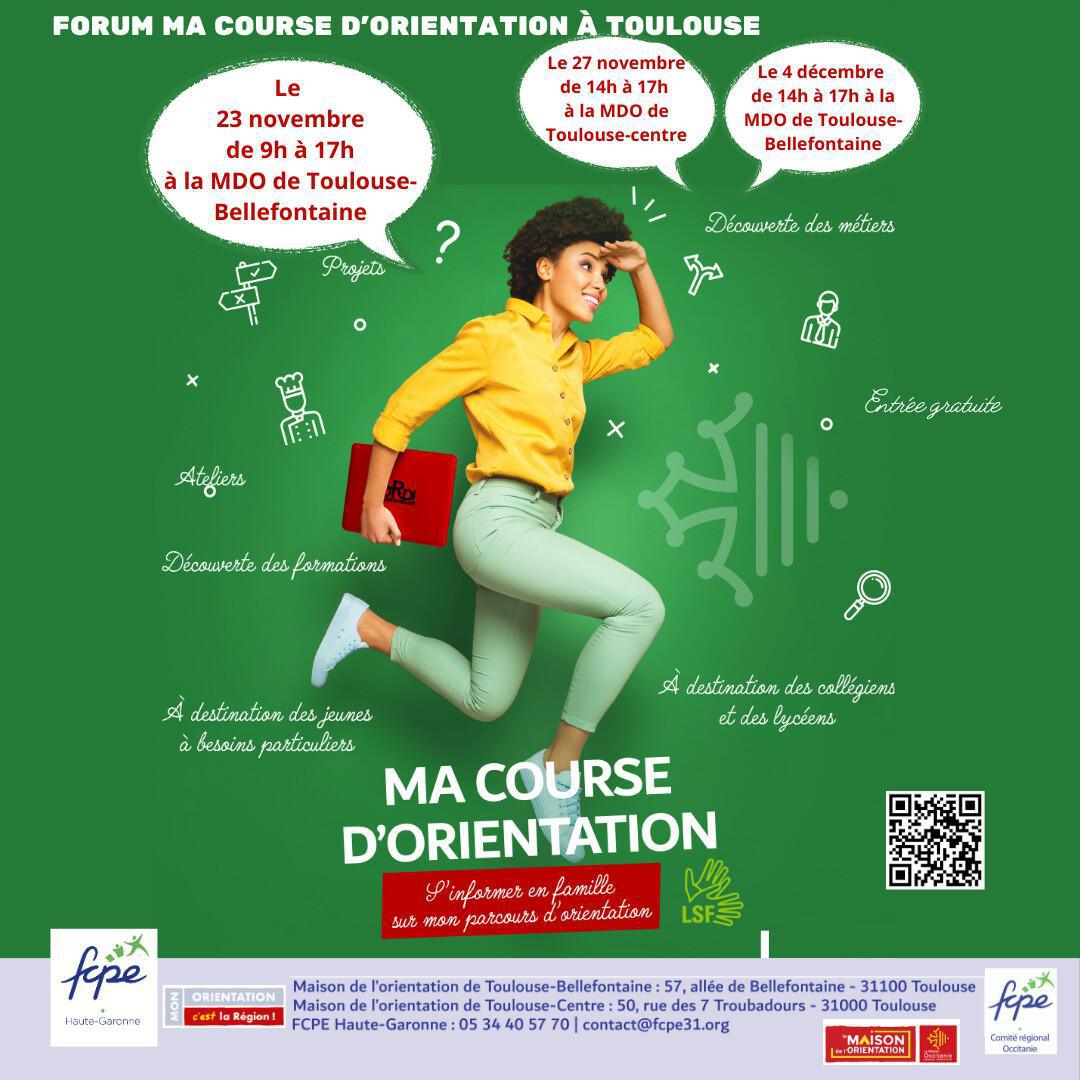 6eme FORUM "Ma course d'orientation " à Toulouse 