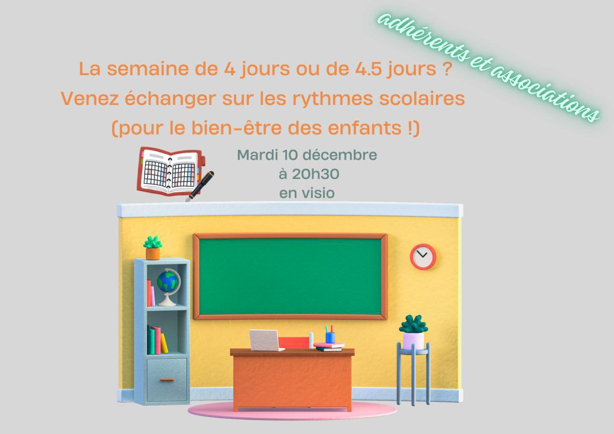 ECOLES - Rythmes scolaires : semaine de 4 jours ou semaine de 4,5 jours? quel est le mieux pour nos enfants?