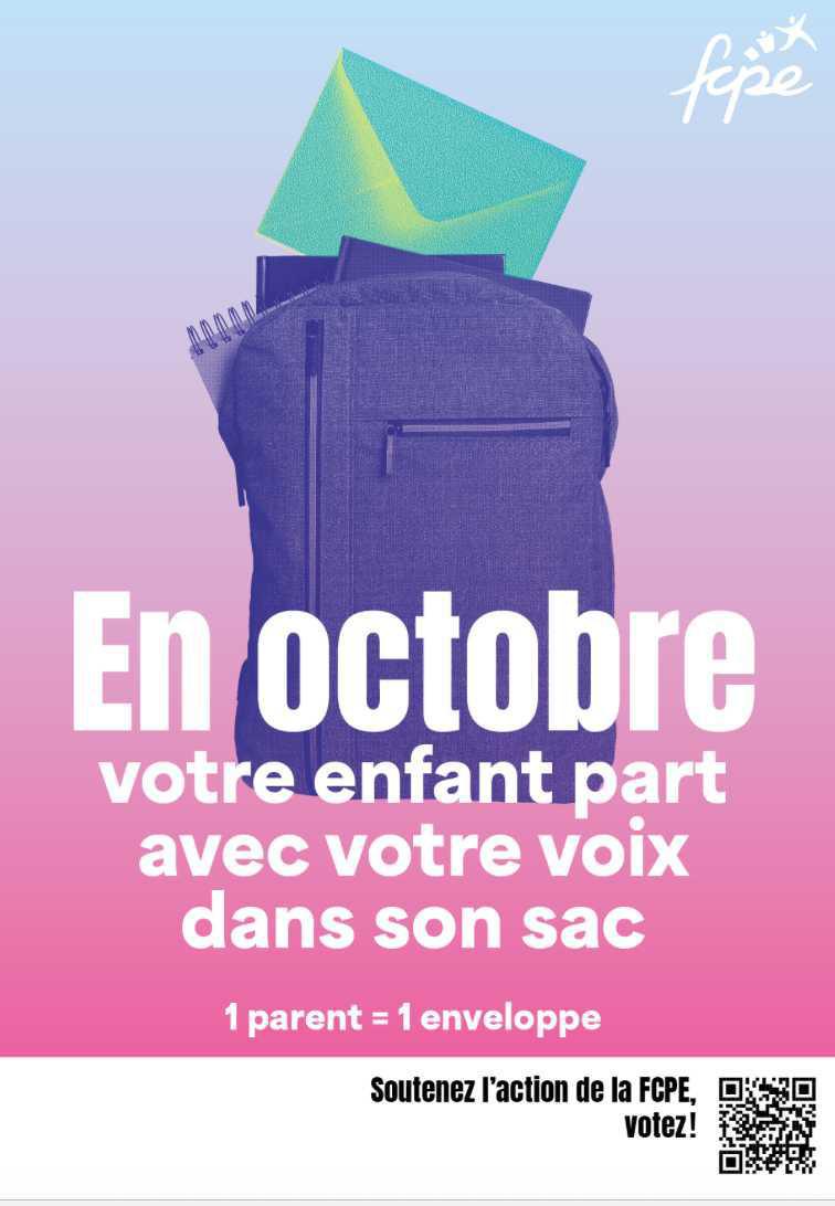 Élections scolaires en octobre 2025