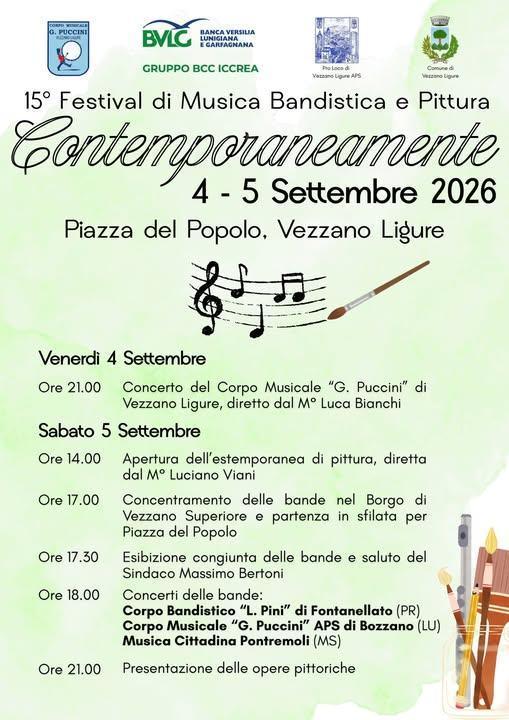 15° Festival di Musica Bandistica e Pittura "Contemporaneamente" (dalle ore 14:00)