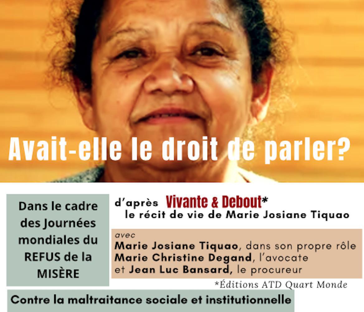 Marie-Josiane Tiquao : Vivante et debout