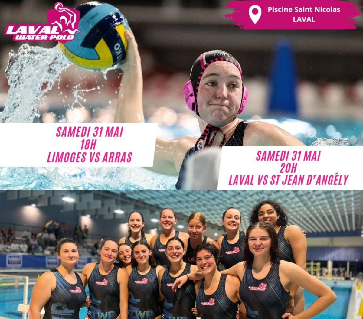 Waterpolo : Limoges vs Arras / Laval vs St Jean d'Angély