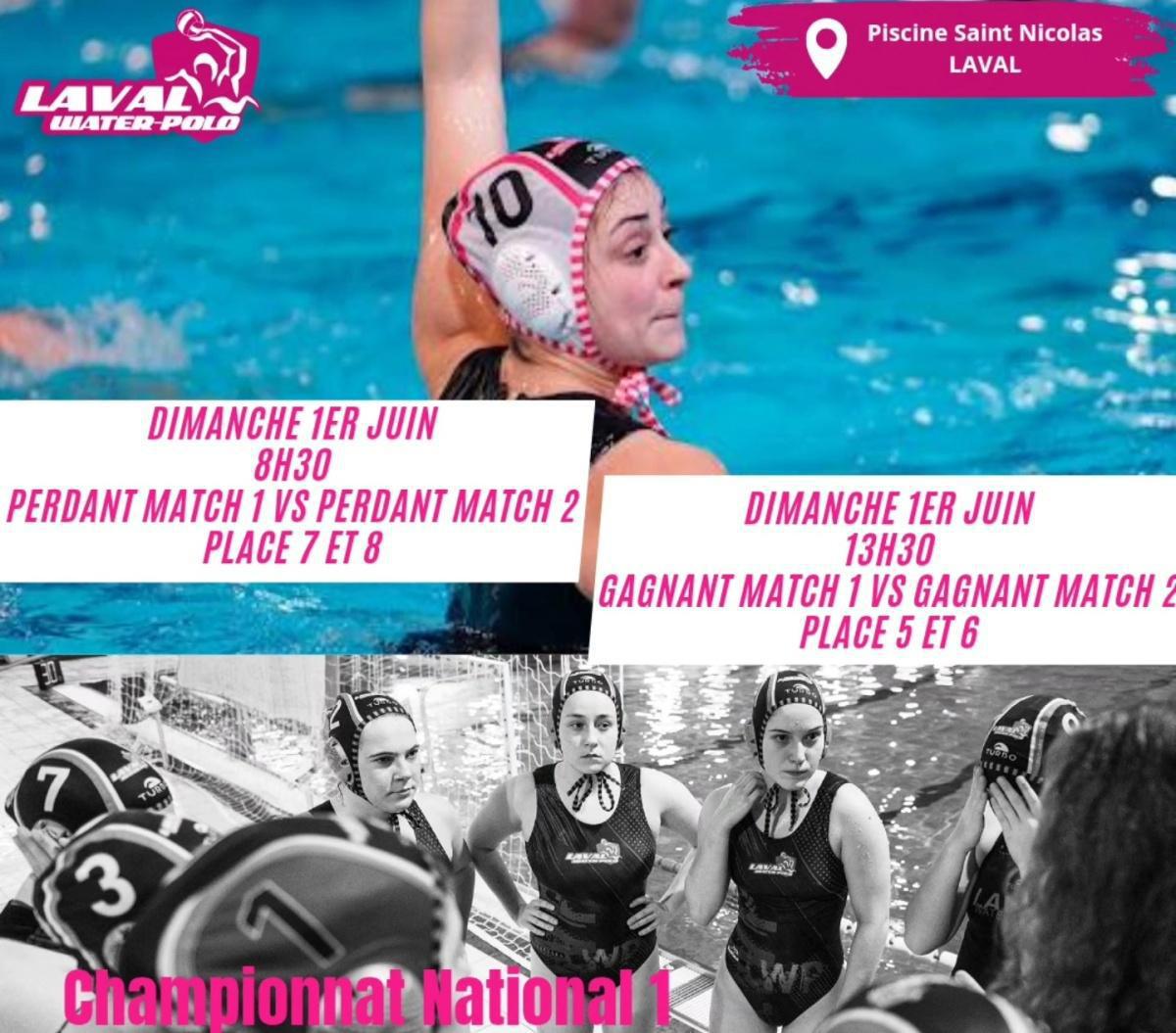 Waterpolo : Limoges vs Arras / Laval vs St Jean d'Angély