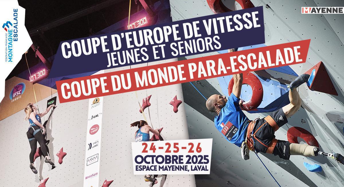 Coupe d'Europe de vitesse + Coupe du monde para-escalade