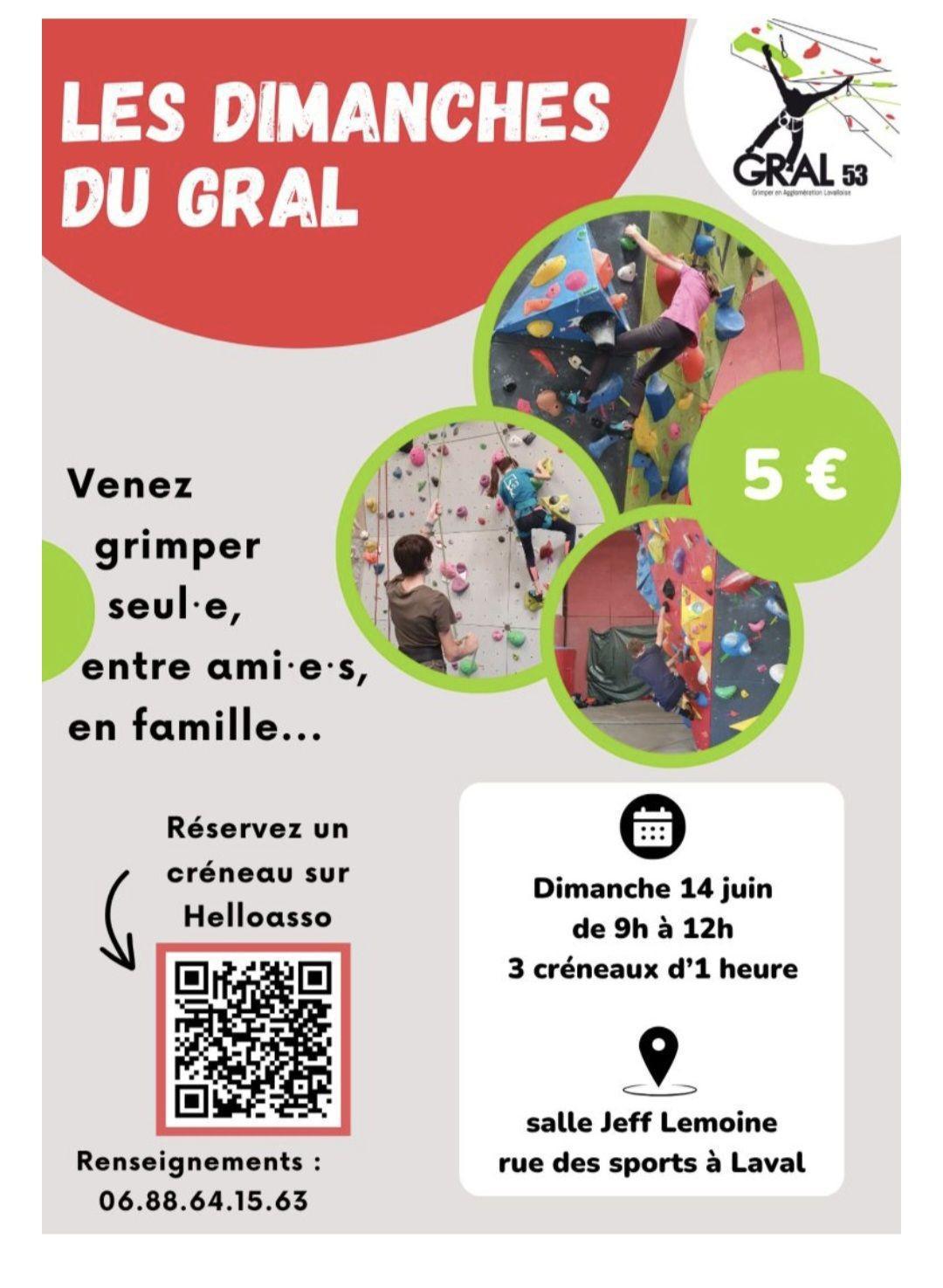 Les dimanches du GRAL : Découverte de l'escalade