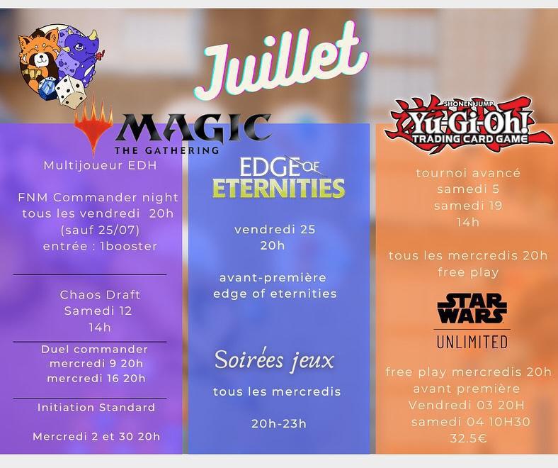 Sessions jeu à L'antre des joueurs