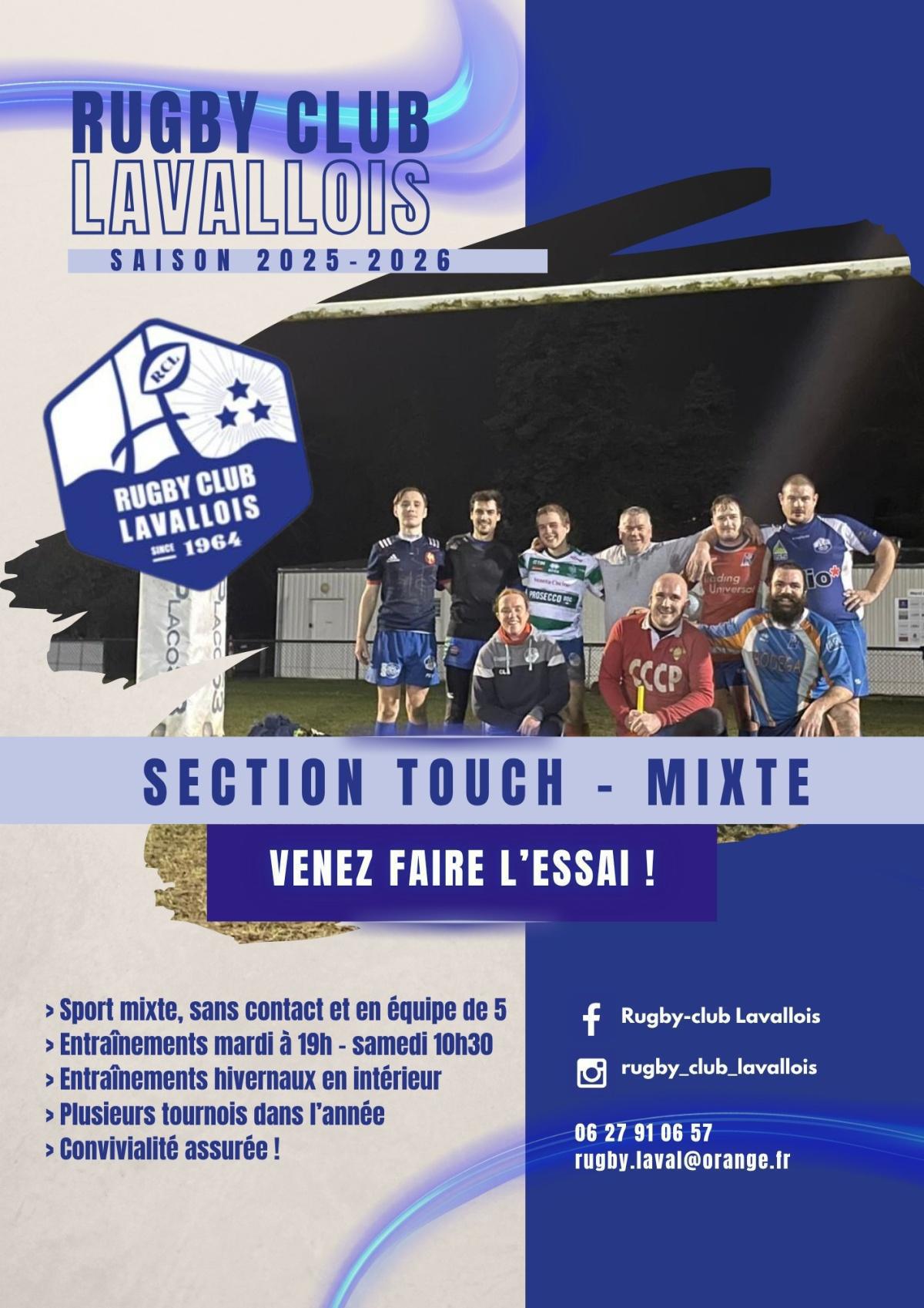 Section Touch - Mixte Rubgy