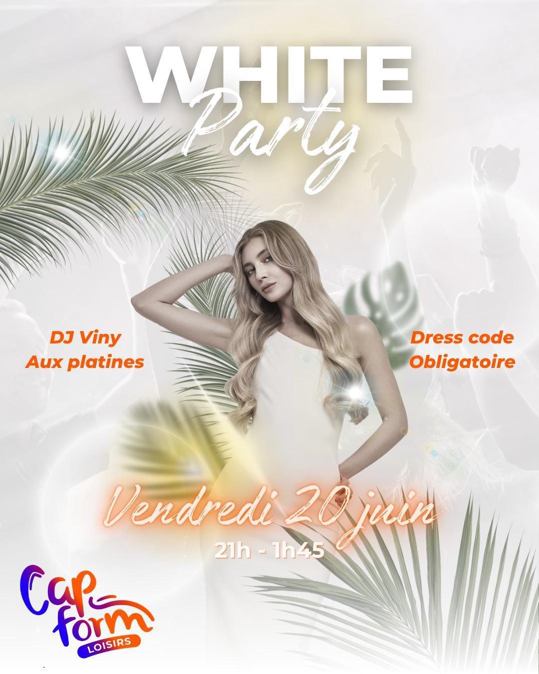 White Party à Cap Form