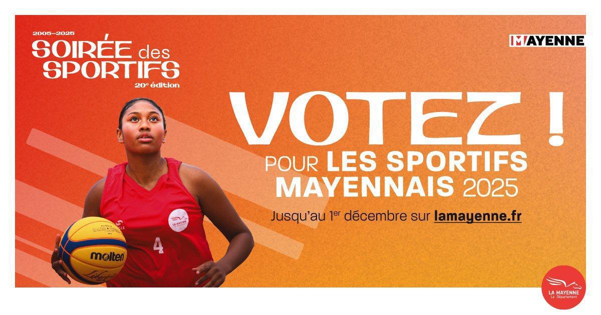 Votez pour les sportifs Mayennais de l'année 2025