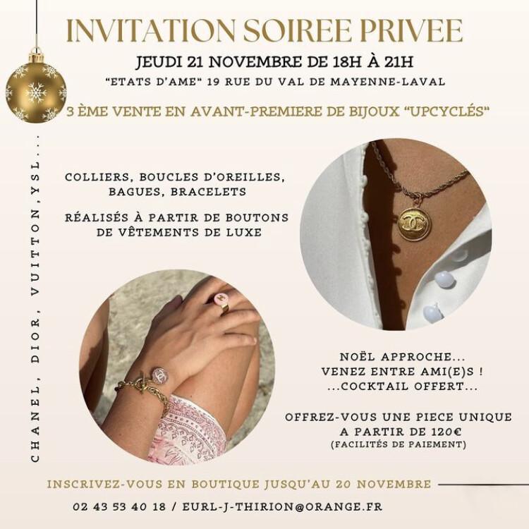 Soirée privée : Vente avant-première de bijoux upcylcés