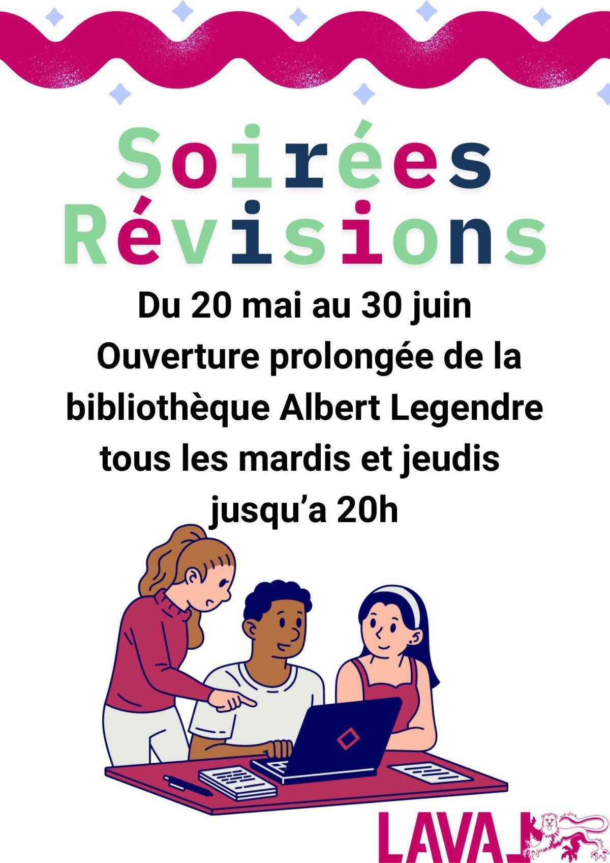 Soirées révision à La Bib