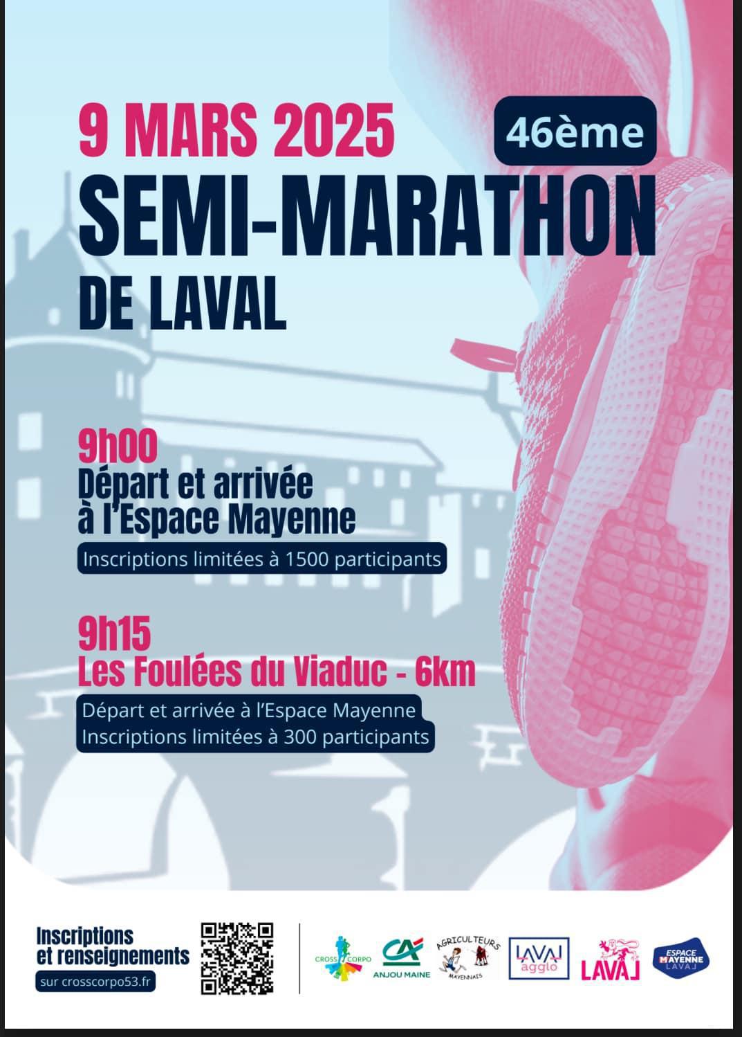 46ème Semi-marathon de Laval et les Foulées du viaduc